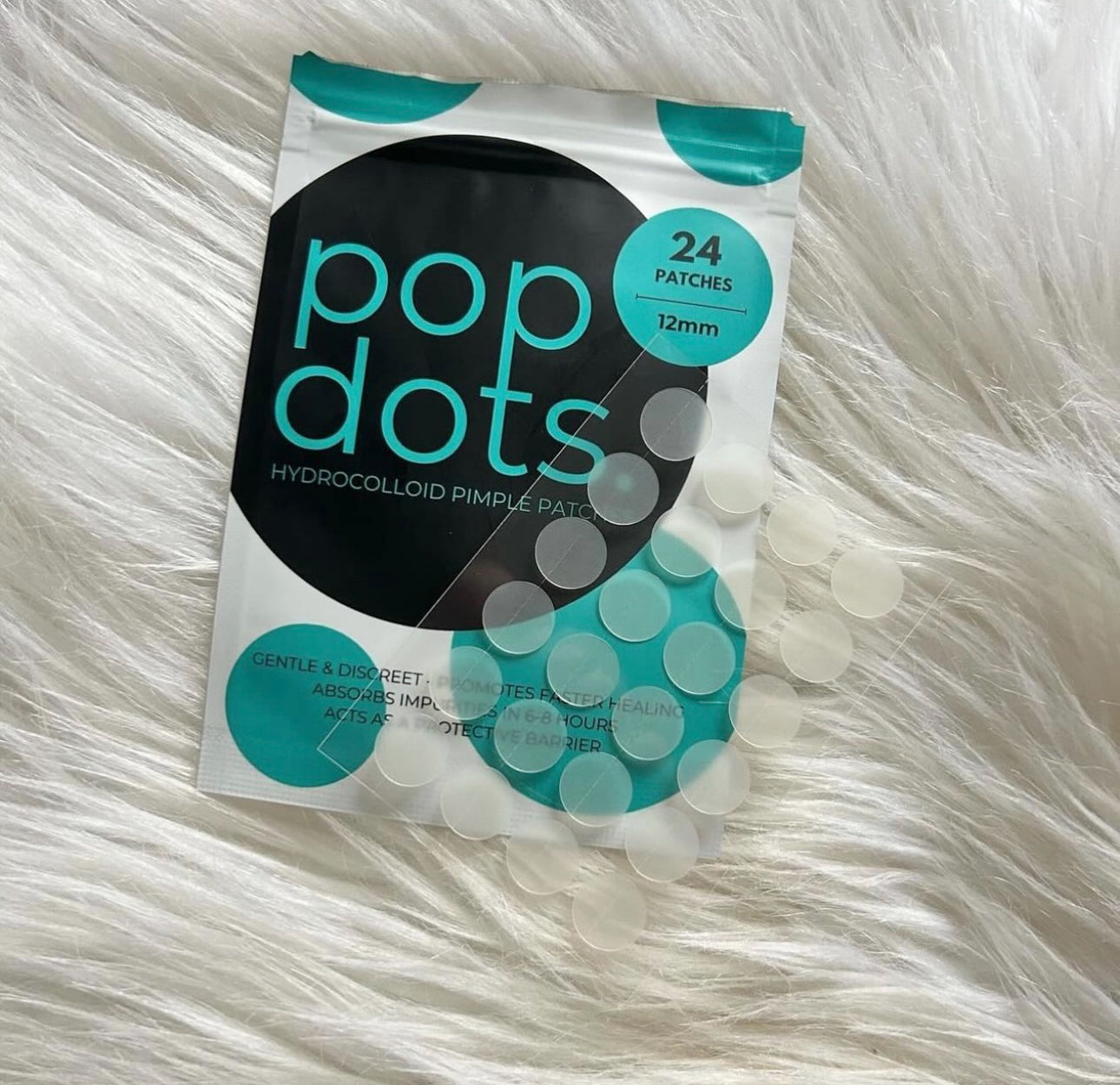 Pop Dots Pimple Patches open pack showing contents
